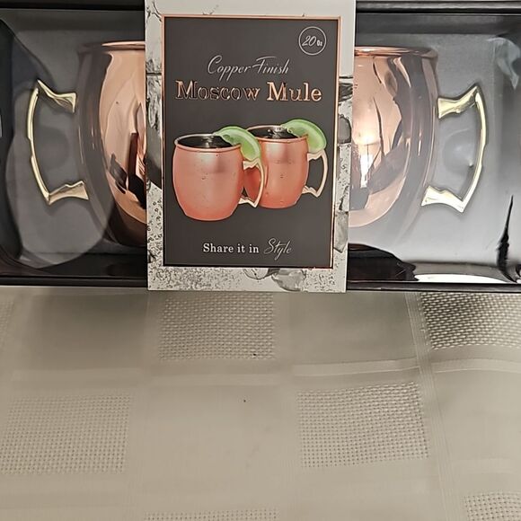 Moscow Mule Pair Of 2 Copper Finish 20oz - Picture 13 of 16